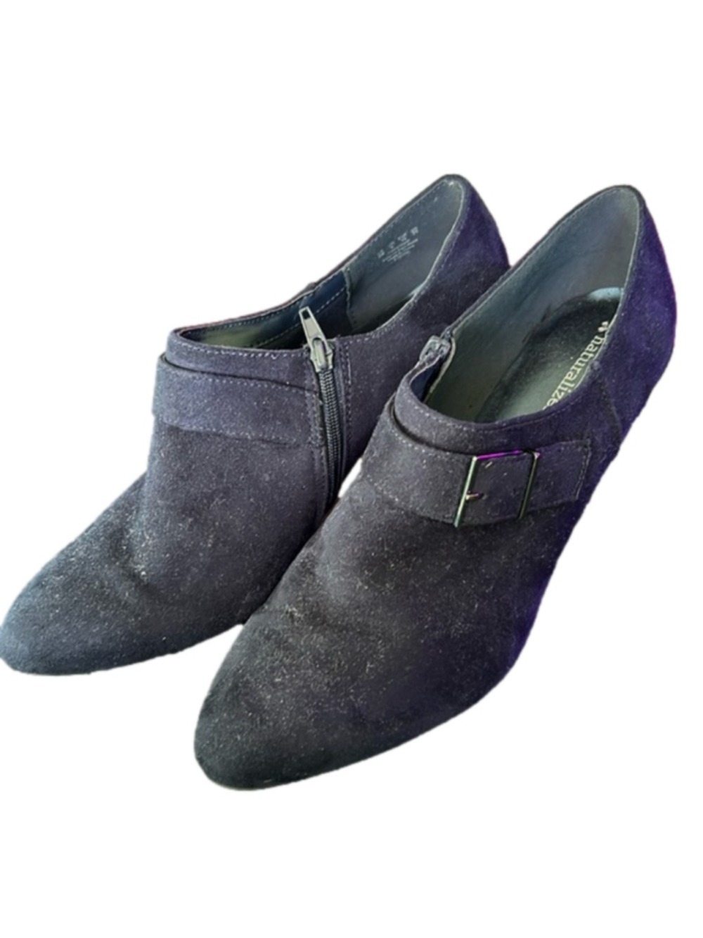 Naturalizer faux suede blue heeled shoes Size 8 M